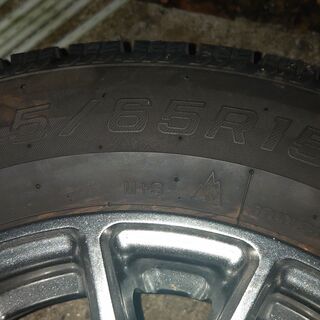 【取引中】195/65R15 9分山スタッドレスタイヤホイール4本セット 15x6.0 +43 PCD100x5穴 NANKANG ナンカン AW-1 2020年製の画像