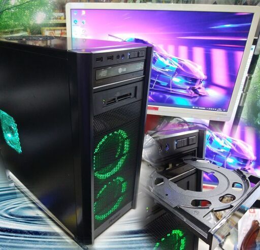 (完売御礼)くまねず《姫路》男心をくすぐる☆i7ハイスペック☆みどりの象徴☆超高速SSD搭載☆GAMING☆PC