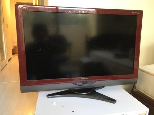 SHARP 液晶TV　AQUOS　32V型（インチ）赤　亀山モデル