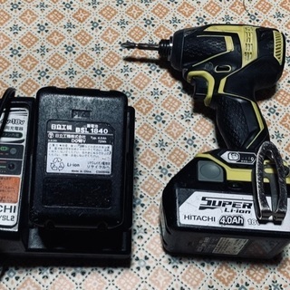 ヒタチ　18V インパクト　バッテリー2個