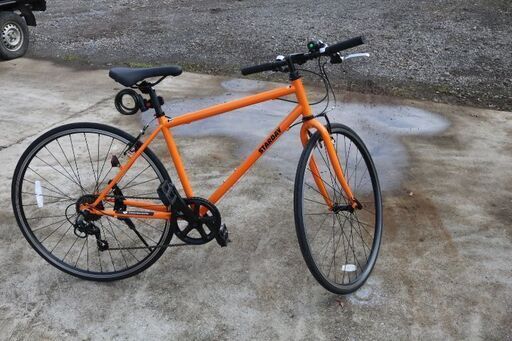 26日予約ありクロス7段 新車展示車未使用 人気のオレンジ700×25C