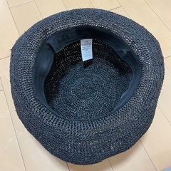 無印良品　帽子　黒の画像