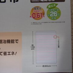 [取引完了]電気敷毛布の画像