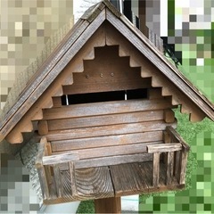 手作り木製郵便ポスト／一部分難あり。ご理解いただける方。