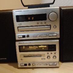ONKYO CD/MDコンポ 中古 難有