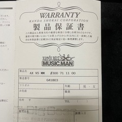 ミュージックマンAxisSunburst サンバーストの画像