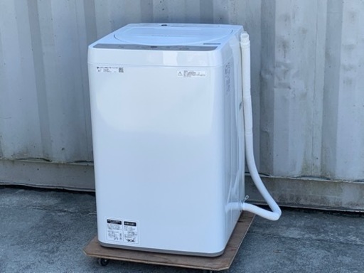 美品！シャープ 洗濯機◇2019年製◇5.5kg◇風乾燥◇ES-GE5C◇JW-0122