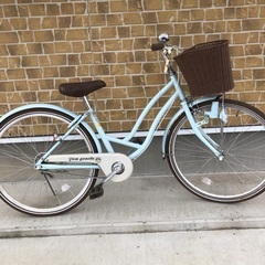 美品！ポンポネットブルーの自転車