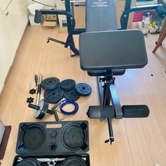 ホームビルダーセット （キングｏｆベンチ＋ダンベル/バーベル）