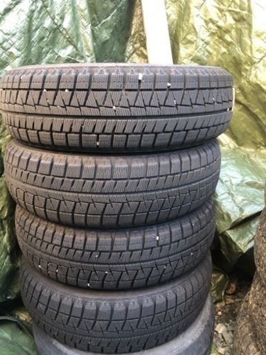 タント　ムーヴ　ワゴンR  NBOX  軽自動車全般に　155/65R14 スタッドレス　ブリヂストン　バリ山