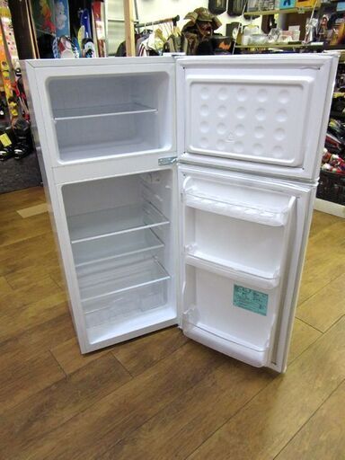 2ドア冷蔵庫 130L 2018年製 ハイアール JR-N130A 100Lクラス ホワイト 白 札幌 厚別店