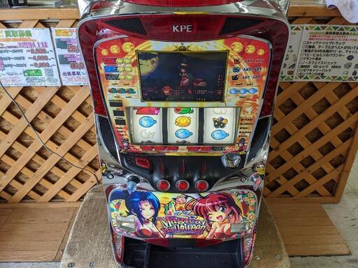 （商談中）パチスロ実機 マジカルハロウィン　マジハロ　コイン不要機 家庭用電源 ドアキー/設定キー付き スロット　ID：123-004478-007