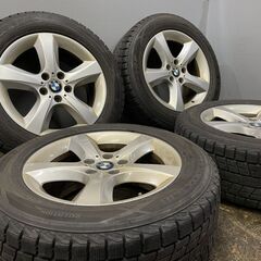 【DUNLOP WINTER MAXX SJ8 255/55R18】スタッドレス【BMW E70 X5 純正ホイール 18インチ 8.5J5HPCD120+46】2017年製 バリ溝　(VTL473)クレジットカード QRコード決済可能