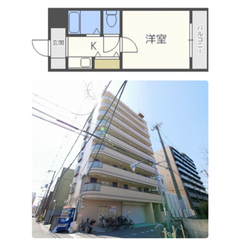 浪速区。初期費用無料。バストイレ別。