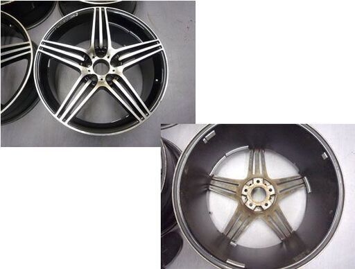 20インチホイール ４本セット 20×8.5J ２本 20×9.5J 2本 PCD 112 ET35.38 ハブ径66.6 ５穴 アルミ 店頭引渡し歓迎 札幌市手稲区