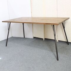 JSF ジャーナルスタンダードファニチャー サンク ダイニングテーブル インダストリアル 無垢材 幅150 ACME  中古家具 店頭引取歓迎 R4421)
