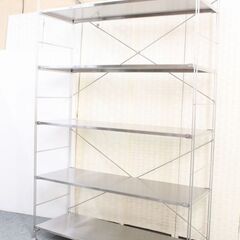 無印良品 ステンレスユニットシェルフ 帆立(大)×2/追加棚(幅112)×6/