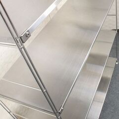無印良品 ステンレスユニットシェルフ 帆立(大)×2/追加棚(幅112)×6/