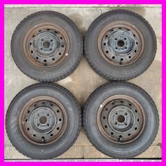 ⭐上物 軽自動車スタッドレス145/80R13 スズキ純正ホイル...