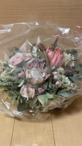 ブーケ花嫁インテリア花かご