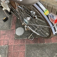 電動自転車、ブリヂストン、パンクしてます。