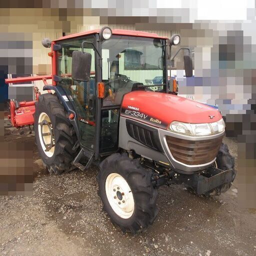 ヤンマー トラクター EF334VE 34馬力 ディーゼル 1172時間 ロータリー エアコン キャビン 4WD オーディオ 農機具 中古 宮城