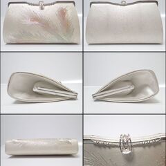 AA647 がま口 成人式 孔雀 刺繍 和装 振り袖 クラッチバッグの画像
