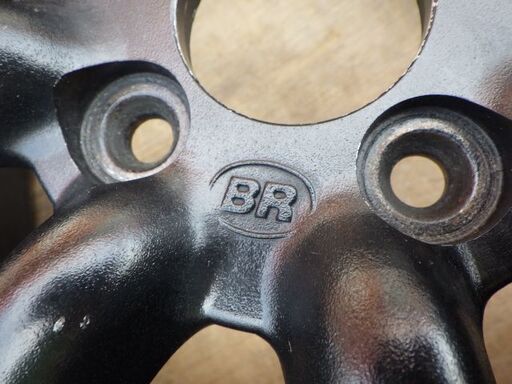 BR　ブラックレーシング　アルミホイール4本セット　14インチ　6Ｊ　+40　PCD100　4穴　キズ有　￥32,780税込
