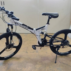 【新品】自転車(マウンテンバイク　カラー ホワイト&ブラック)