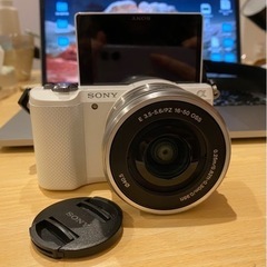 sony α5000 カメラソニー レンズセット ホワイト ミラーレス 一眼レフ カメラ 中古
