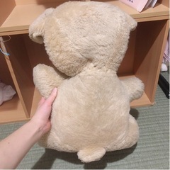 おんぼろ クマのぬいぐるみ(40cmほど)の画像