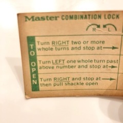 【ネット決済・配送】Master Lock padlock 1502 マスターロック　鍵　南京錠　アメリカ製　made in USA　レトロ　アンティーク　ヴィンテージ　ビンテージの画像