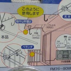 FM専用アンテナ　屋外用　日本アンテナ製　新品　全幅１，７ｍの画像