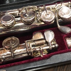 フルート　ケース付き　教本付きの画像