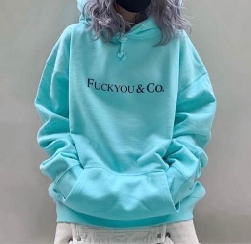 FUCKYOU&CO. 3.0 tiffany MAJOGARY パーカー　新品　刺繍
