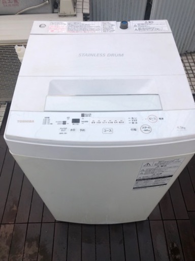 東芝全自動洗濯機 2019年製 AW-45M7