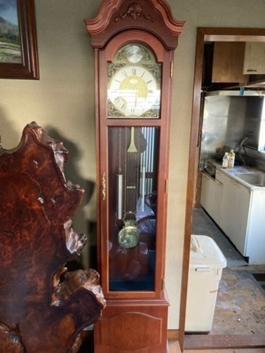 Tempus Fugit ホール時計 柱時計 ホールクロック レトロ 大型振り子時計