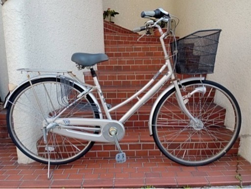 【整備済自転車】27インチ内装3段変速　LEDオートライト付き　ノーパンクタイヤ使用❗️日本製❗️若林自転車　浜大津　SALE❗️