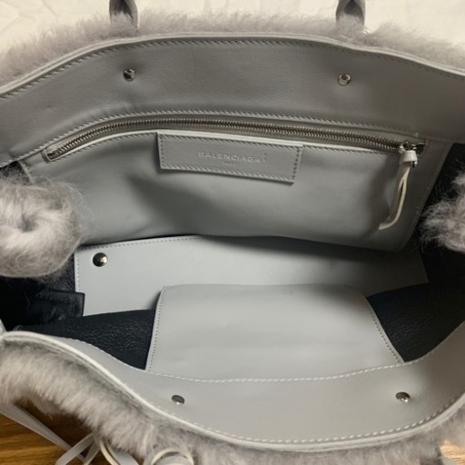 【美品】バレンシアガ BALENCIAGA PAPER A6 ムートン レザー トートバッグ