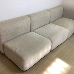 無印良品のユニットソファ3点