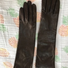 ◆新品◆Chloe ロング レザー 革手袋　ダークブラウン