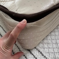 美品　パイプベッド　シングル　ホワイト　解体済みの画像