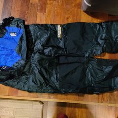 バイク用プロテクション入り防寒ジャケットとパンツ（古着）の画像