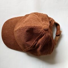 【新品未使用】コーディロイ帽子   小さめ