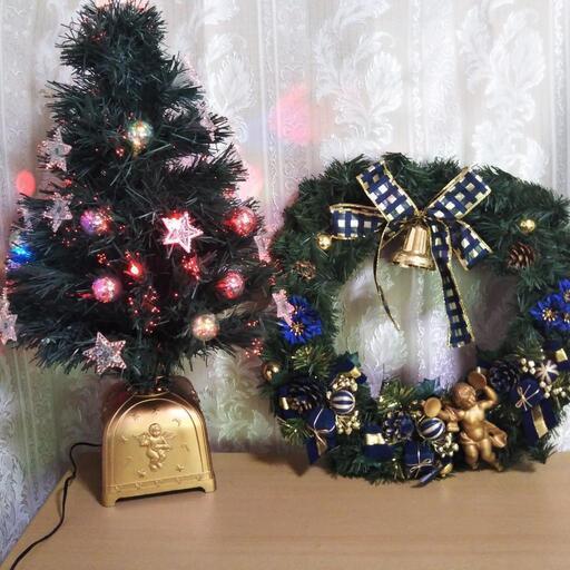 クリスマスファイバーツリー クリスマスリース
