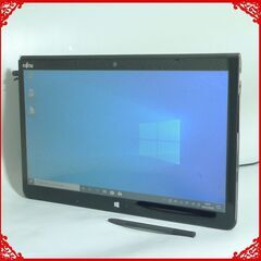 日本製 タブレット 高速SSD 中古動作良品 フルHD 13.3型 富士通 Q736/M 第6世代 i5 4GB 無線 Bluetooth カメラ Windows10 Office
