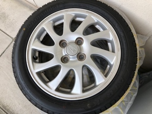 《中古》ノーマルタイヤホイール付き4本セット［165/55R15］