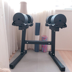ダンベルスタンド＋マット　⚠︎スタンドのみでダンベルは付属しませんの画像