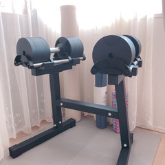ダンベルスタンド＋マット　⚠︎スタンドのみでダンベルは付属しませんの画像