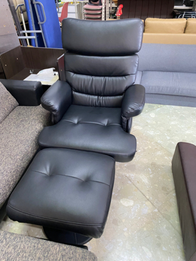 オットマン付き　リクライニングチェアー　中古　リサイクルショップ宮崎屋住吉店
